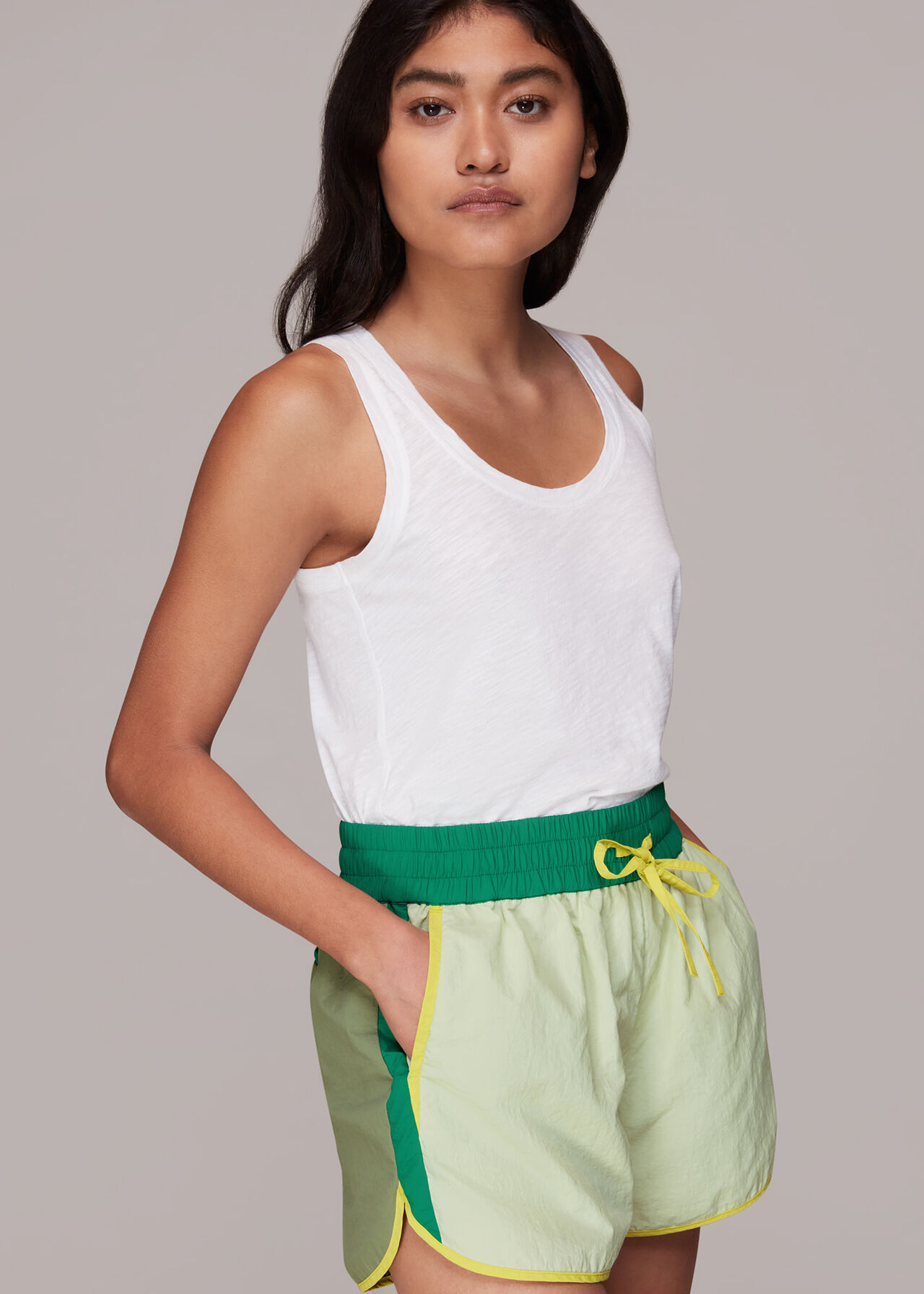 Colour Block Running Short